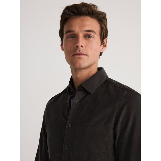 Koszula męska Reserved z długim rękawem z klasycznym kołnierzykiem casualowa 