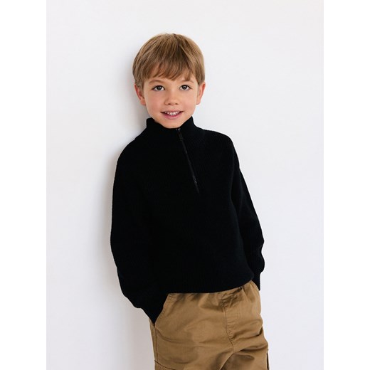 Reserved - Sweter z wiskozą - czarny ze sklepu Reserved w kategorii Swetry chłopięce - zdjęcie 175970320