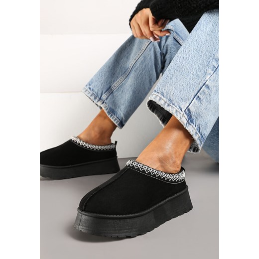 Śniegowce damskie Born2be na platformie sznurowane 