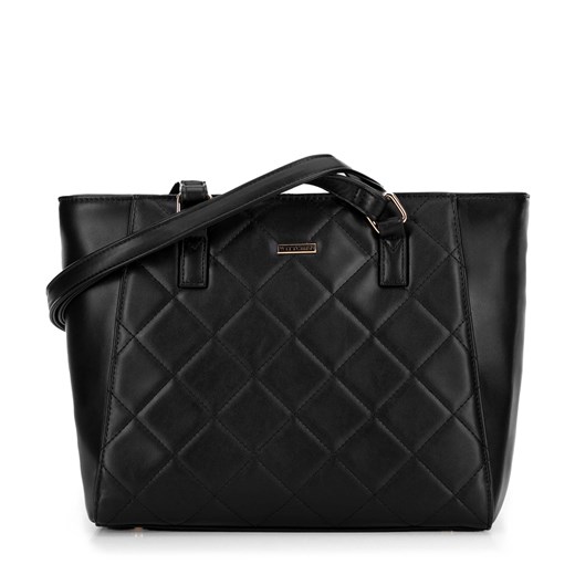 Shopperka z ekoskóry w pikowanie czarna ze sklepu WITTCHEN w kategorii Torby Shopper bag - zdjęcie 175973982