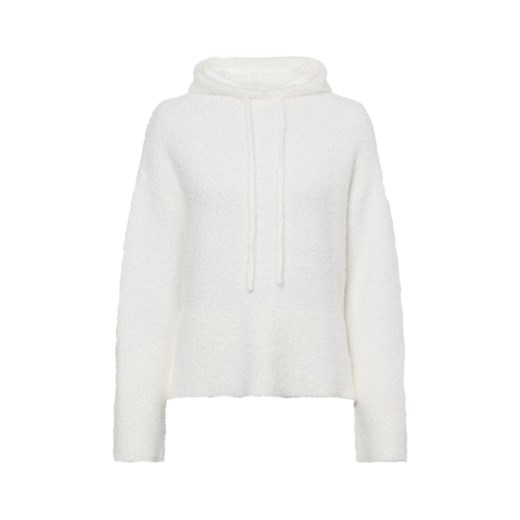 Opus Damski sweter z dzianiny z kapturem Kobiety écru jednolity ze sklepu vangraaf w kategorii Swetry damskie - zdjęcie 175975562
