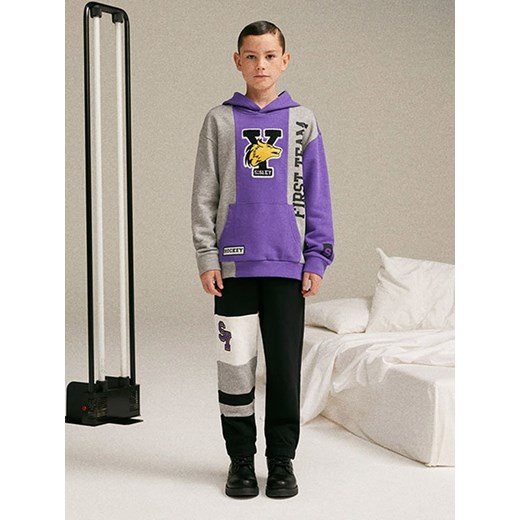 Sisley Bluza w kolorze szaro-fioletowym ze sklepu Limango Polska w kategorii Bluzy chłopięce - zdjęcie 175978194