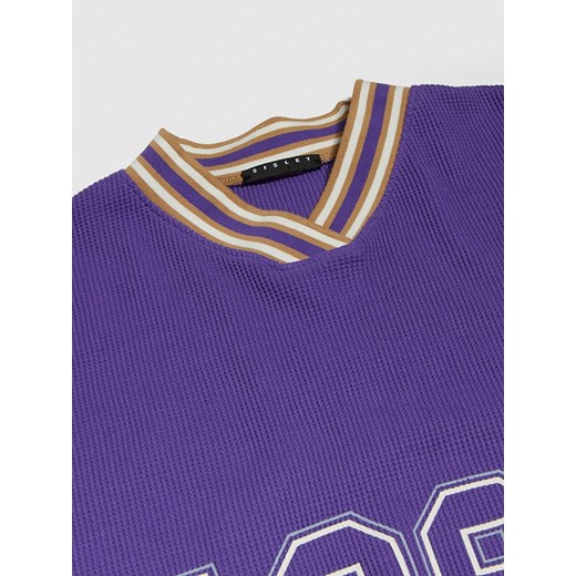 Sisley Koszulka w kolorze fioletowym Sisley 160 wyprzedaż Limango Polska