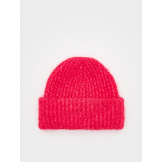 Reserved - Czapka beanie z domieszką wełny - fioletowy Reserved ONE SIZE Reserved
