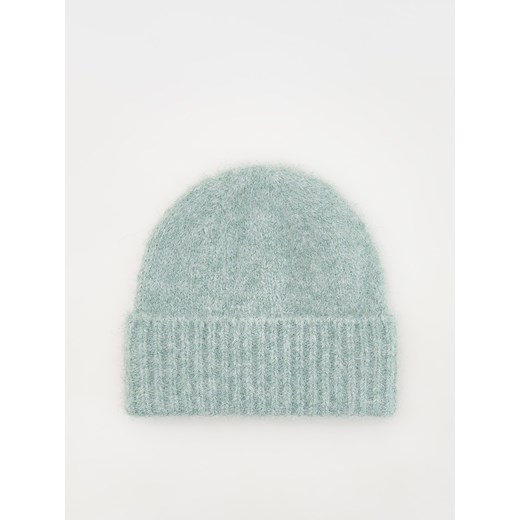 Reserved - Czapka beanie z domieszką wełny - jasnozielony ze sklepu Reserved w kategorii Czapki zimowe damskie - zdjęcie 176006671