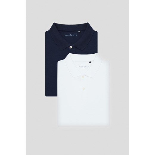 Zestaw 2 Koszulek Polo Bawełnianych Blake ze sklepu Lancerto S.A. w kategorii T-shirty męskie - zdjęcie 176008821