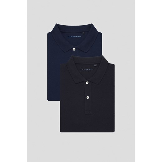 Zestaw 2 Koszulek Polo Bawełnianych Blake ze sklepu Lancerto S.A. w kategorii T-shirty męskie - zdjęcie 176008822