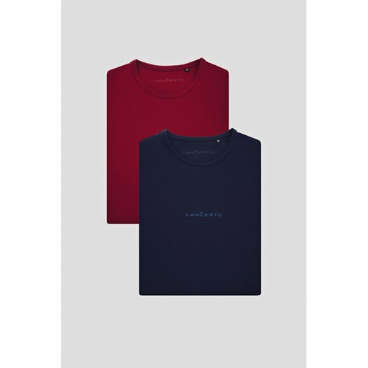 Zestaw 2 Koszulek z Bawełną Steph ze sklepu Lancerto S.A. w kategorii T-shirty męskie - zdjęcie 176008863