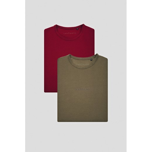 Zestaw 2 Koszulek z Bawełną Steph ze sklepu Lancerto S.A. w kategorii T-shirty męskie - zdjęcie 176008864