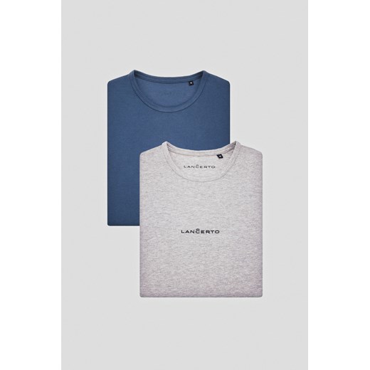 Zestaw 2 Koszulek z Bawełną Steph ze sklepu Lancerto S.A. w kategorii T-shirty męskie - zdjęcie 176008871