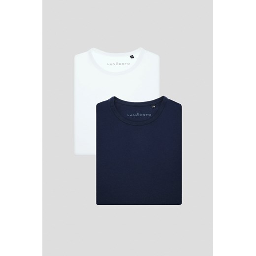 Zestaw 2 Koszulek z Bawełną Zane ze sklepu Lancerto S.A. w kategorii T-shirty męskie - zdjęcie 176008880