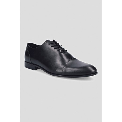Buty Oxfordy Waldorf Czarne ze sklepu Lancerto S.A. w kategorii Półbuty męskie - zdjęcie 176008953