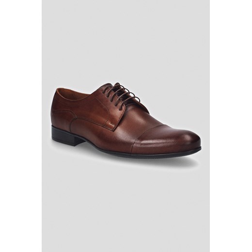 Buty Derby Dublin Brązowe ze sklepu Lancerto S.A. w kategorii Buty eleganckie męskie - zdjęcie 176008961