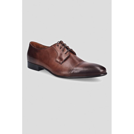 Buty Derby Humbolt Brązowe ze sklepu Lancerto S.A. w kategorii Buty eleganckie męskie - zdjęcie 176008964