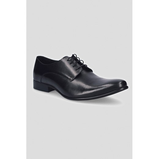 Buty Derby Campbell Czarne ze sklepu Lancerto S.A. w kategorii Buty eleganckie męskie - zdjęcie 176008973