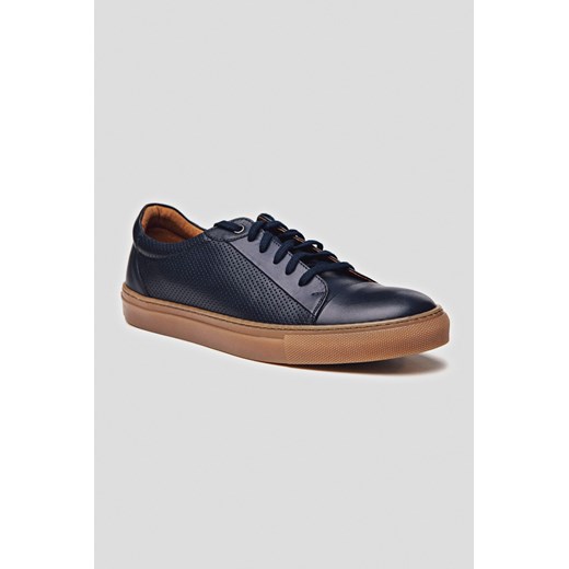 Sneakersy Edison Granatowe ze sklepu Lancerto S.A. w kategorii Trampki męskie - zdjęcie 176008990