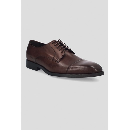 Buty Derby Trapani Brązowe ze sklepu Lancerto S.A. w kategorii Buty eleganckie męskie - zdjęcie 176009022