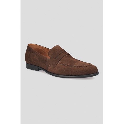 Buty Loafersy Huron Brązowe ze sklepu Lancerto S.A. w kategorii Półbuty męskie - zdjęcie 176009042