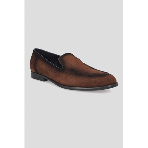 Buty Loafersy Mawsley Brązowe ze sklepu Lancerto S.A. w kategorii Buty eleganckie męskie - zdjęcie 176009043