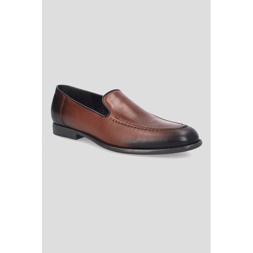 Buty Loafersy Pinner Brązowe ze sklepu Lancerto S.A. w kategorii Buty eleganckie męskie - zdjęcie 176009044