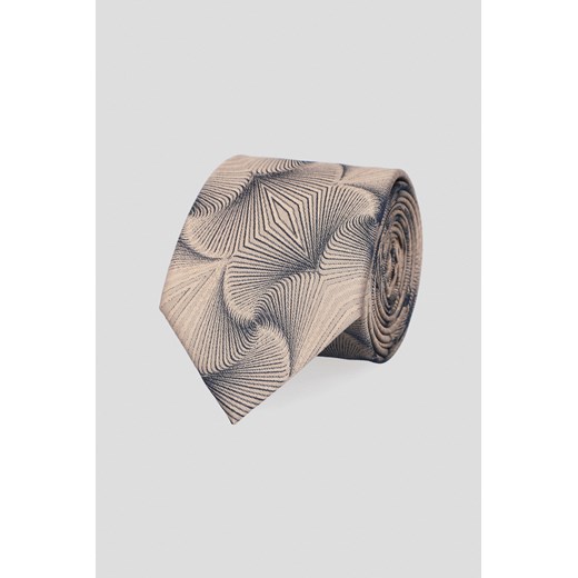 Krawat Beżowy Wzór ze sklepu Lancerto S.A. w kategorii Krawaty - zdjęcie 176009244
