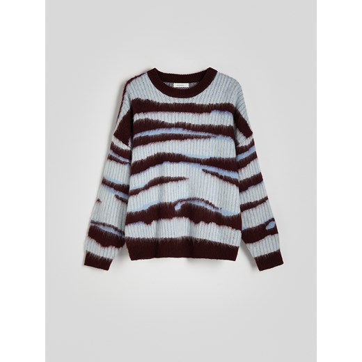 Reserved - Wzorzysty sweter - wielobarwny ze sklepu Reserved w kategorii Swetry męskie - zdjęcie 176009890