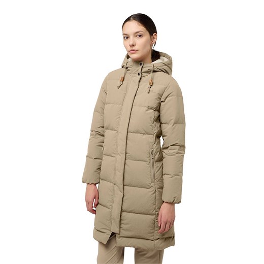 Jack Wolfskin Płaszcz puchowy w kolorze beżowym ze sklepu Limango Polska w kategorii Kurtki damskie - zdjęcie 176013421