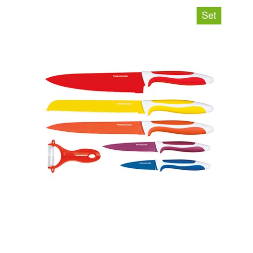 InnovaGoods 6-częściowy zestaw noży w różnych kolorach ze sklepu Limango Polska w kategorii Noże kuchenne - zdjęcie 176013900