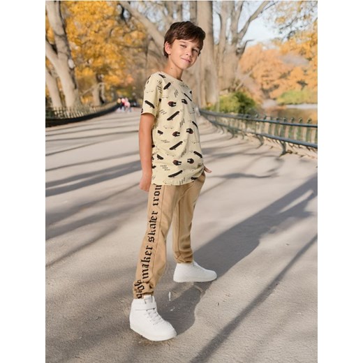 Sinsay - Spodnie dresowe - beżowy ze sklepu Sinsay w kategorii Spodnie chłopięce - zdjęcie 176014922