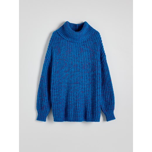 Reserved - Sweter z golfem - wielobarwny Reserved M Reserved