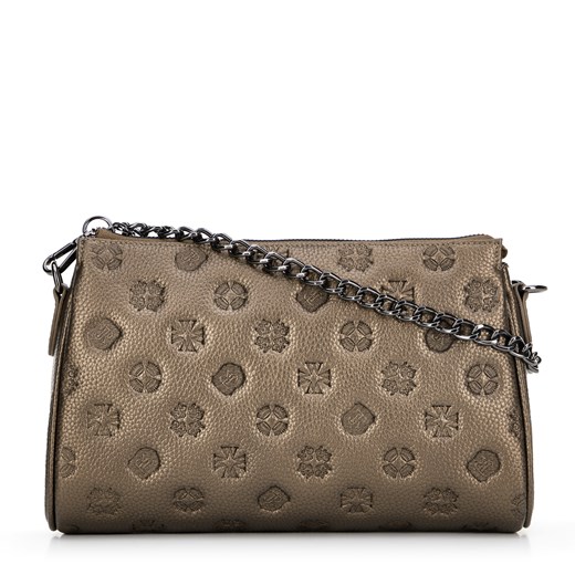 Torebka crossbody skórzana w tłoczenie złota ze sklepu WITTCHEN w kategorii Listonoszki - zdjęcie 176016090
