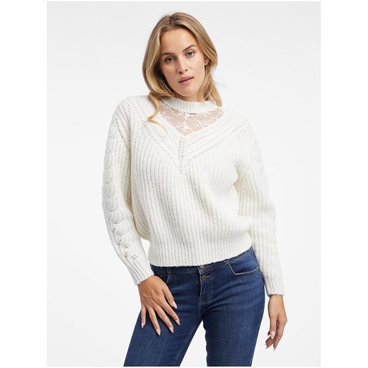 orsay Sweter w kolorze białym ze sklepu Limango Polska w kategorii Swetry damskie - zdjęcie 176017323