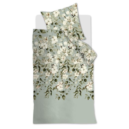 Beddinghouse Komplet pościeli flanelowej &quot;Autumn Blossom&quot; w kolorze zielonym ze sklepu Limango Polska w kategorii Pościele - zdjęcie 176017334