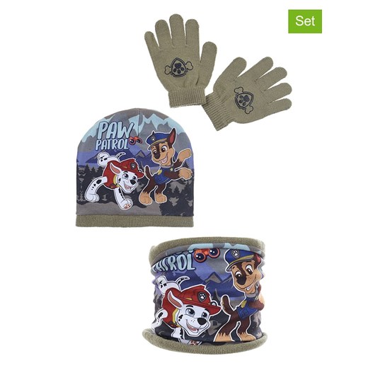 Paw Patrol 3-częściowy zestaw &quot;Psi Patrol&quot; ze wzorem ze sklepu Limango Polska w kategorii Czapki dziecięce - zdjęcie 176017512