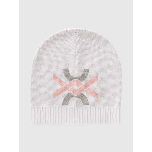 Benetton Czapka beanie w kolorze białym ze sklepu Limango Polska w kategorii Czapki dziecięce - zdjęcie 176017544