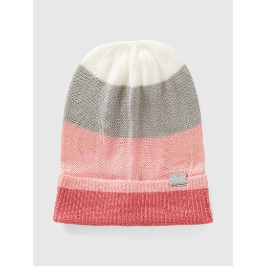 Benetton Czapka beanie w kolorze jasnoróżowo-szarym ze sklepu Limango Polska w kategorii Czapki dziecięce - zdjęcie 176017552