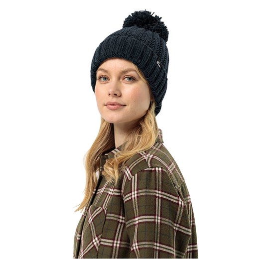 Jack Wolfskin Czapka &quot;Highloft&quot; w kolorze granatowym ze sklepu Limango Polska w kategorii Czapki dziecięce - zdjęcie 176017630