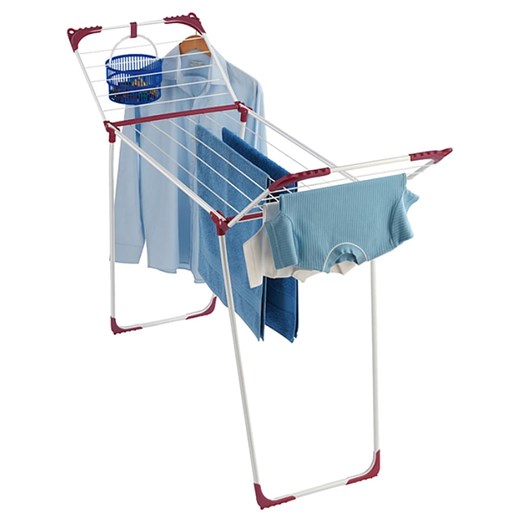 Wenko Suszarka "Summer Dry" w kolorze biało-różowym na ubrania - 153 x 76 x 46 cm ze sklepu Limango Polska w kategorii Akcesoria łazienkowe - zdjęcie 176017692