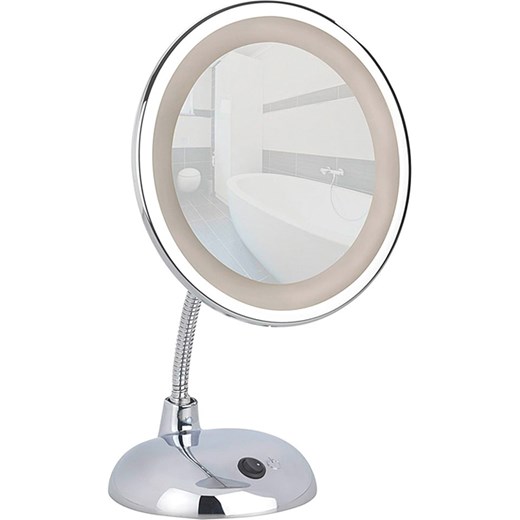 Wenko Lusterko kosmetyczne LED "Style" w kolorze srebrnym - Ø 16 cm Wenko onesize Limango Polska promocyjna cena