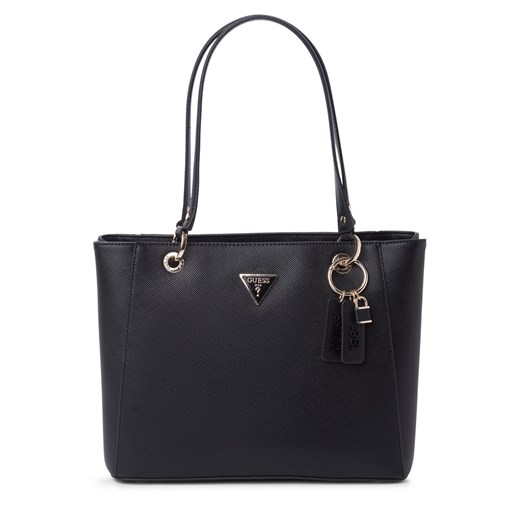 GUESS Damska torba shopper Kobiety Sztuczna skóra czarny jednolity ze sklepu vangraaf w kategorii Torby Shopper bag - zdjęcie 176017900