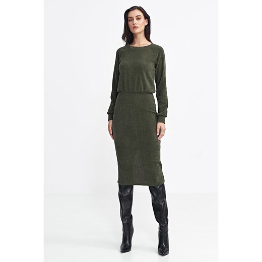 Nife Sukienka w kolorze khaki Nife 36 Limango Polska promocyjna cena