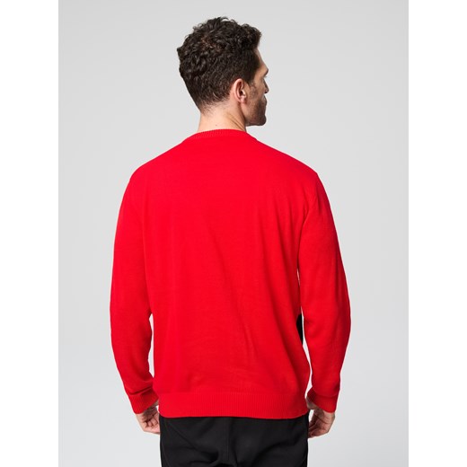 Sinsay - Sweter z motywem świątecznym - czerwony Sinsay XS Sinsay