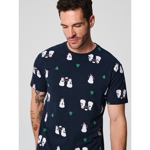 T-shirt męski Sinsay młodzieżowy 