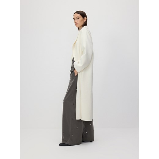 Reserved - Luźne spodnie z aplikacjami - ciemnoszary Reserved M Reserved