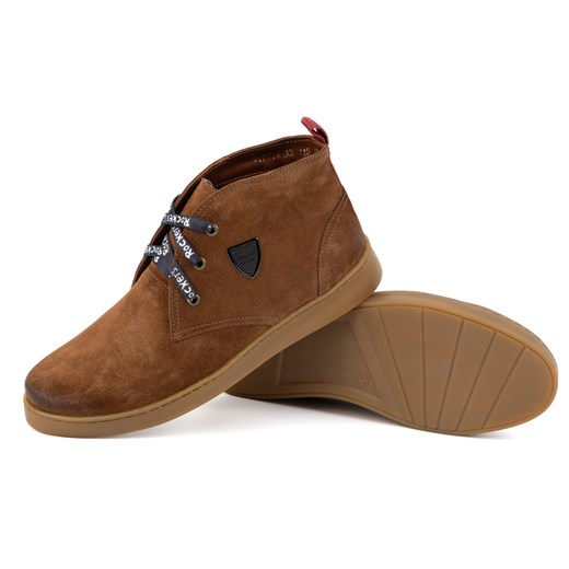 Buty męskie skórzane Chukka KAMPOL 110/804 brązowe 41 butyolivier