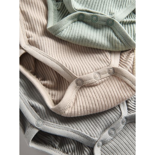 Reserved - Bawełniane body 3 pack - ciemnoszary Reserved 74 (6-9 m.) Reserved