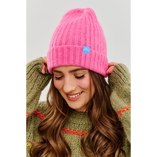 Czapka beanie Bubblegum ONE SIZE ze sklepu NAOKO w kategorii Czapki zimowe damskie - zdjęcie 176029933