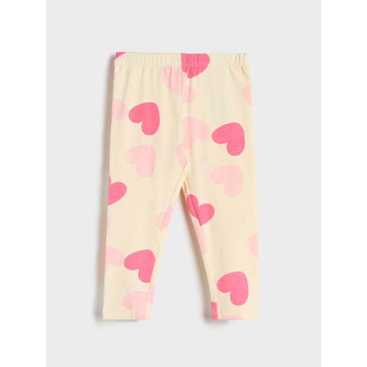 Sinsay - Legginsy 7 pack - kremowy Sinsay 86 Sinsay