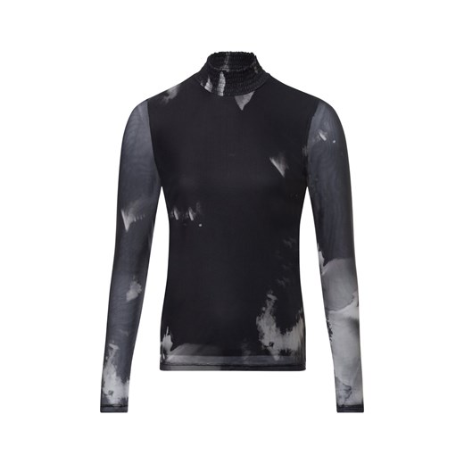 Vila Damska koszulka z długim rękawem - VIVolette Kobiety czarny wzorzysty ze sklepu vangraaf w kategorii Bluzki damskie - zdjęcie 176039552