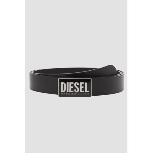 DIESEL Сzarny męski pasek B-GLOSSY II, Rozmiar 105 ze sklepu outfit.pl w kategorii Paski męskie - zdjęcie 176039782